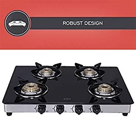 elica gas stove 694 ct dt vetro